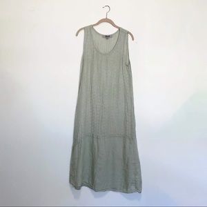 FLAX Linen Sleeveless Midi Dress